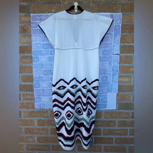 ERES Cigale Drawstring Embroidered Midi Dress s/m - Picture 8 of 16